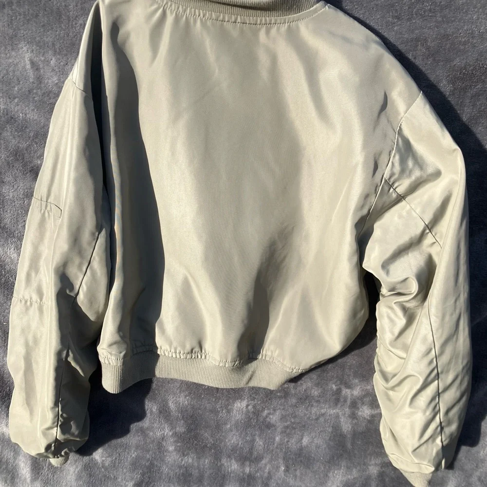 Girls Size Medium Speechless Kids Windbreaker Olive Green